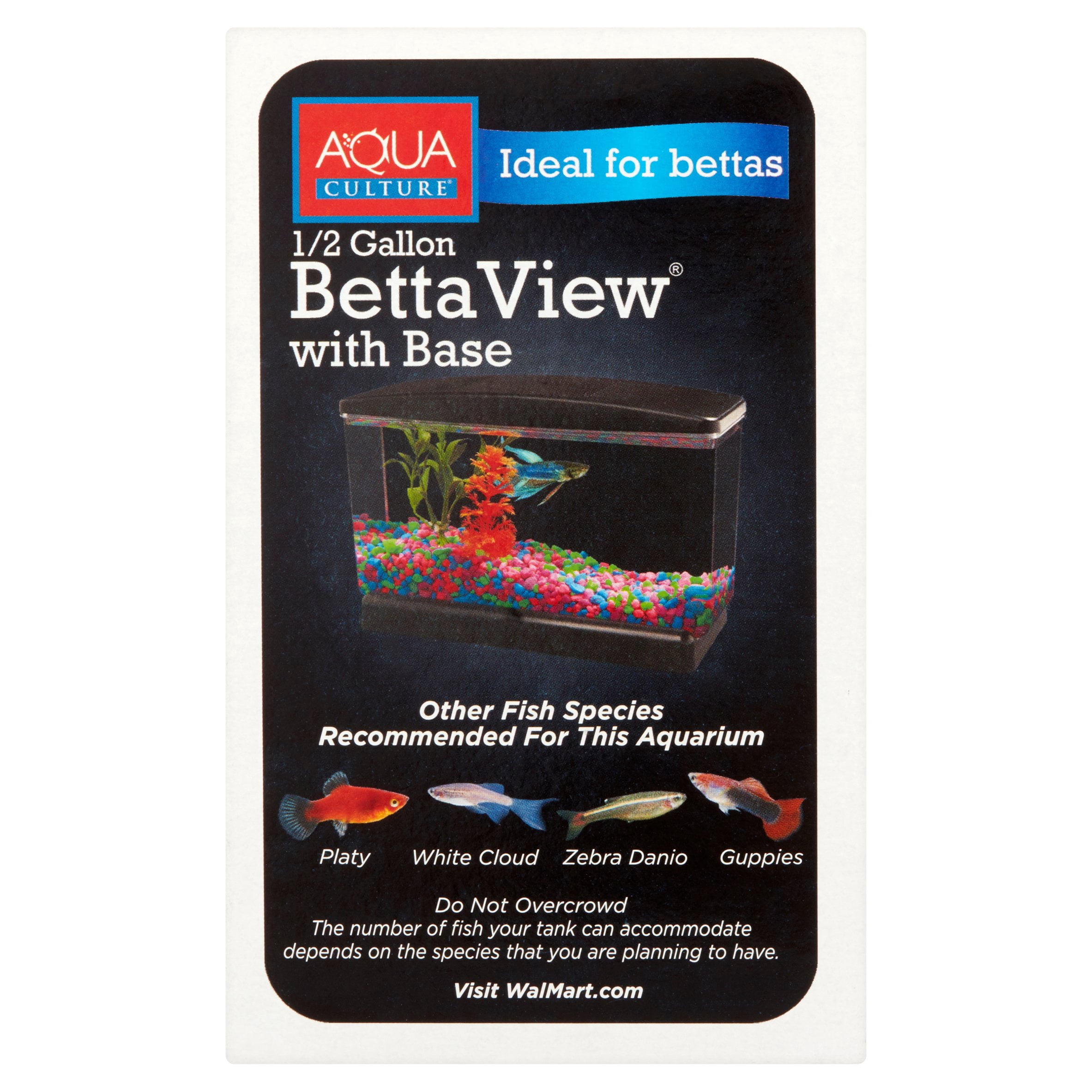 .5 Gallon Betta Tank Fish Aquarium Single Fish Goldfish Habitat Water