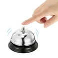 thumbnail image 4 of Uxcell 85mm(3.35") Desk Bell Steel Electroplating Silver Tone 1 Pack, 4 of 5