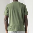 thumbnail image 3 of Vedolay Spring Tops For Men Men's Floral Print Sheer Mesh Short Sleeve Top T Shirt Notched V Neck Tee,Green 5XL, 3 of 5