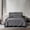 Dark Gray, variant on FanciHommie 3-Piece Hotel Style Bedspread Set, Delicate Jacquard Weave & Scalloped Edging King Size Beige