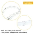 thumbnail image 4 of 8 Pcs Straw Glasses, Plastic Straw Eye Glasses, Novelty Drinking Eyeglasses Straws,Transparent, 4 of 6