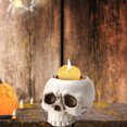 thumbnail image 1 of Adorno de candelabro de calavera tridimensional Fiudx Decoración de Halloween Soporte de vela, 1 of 7