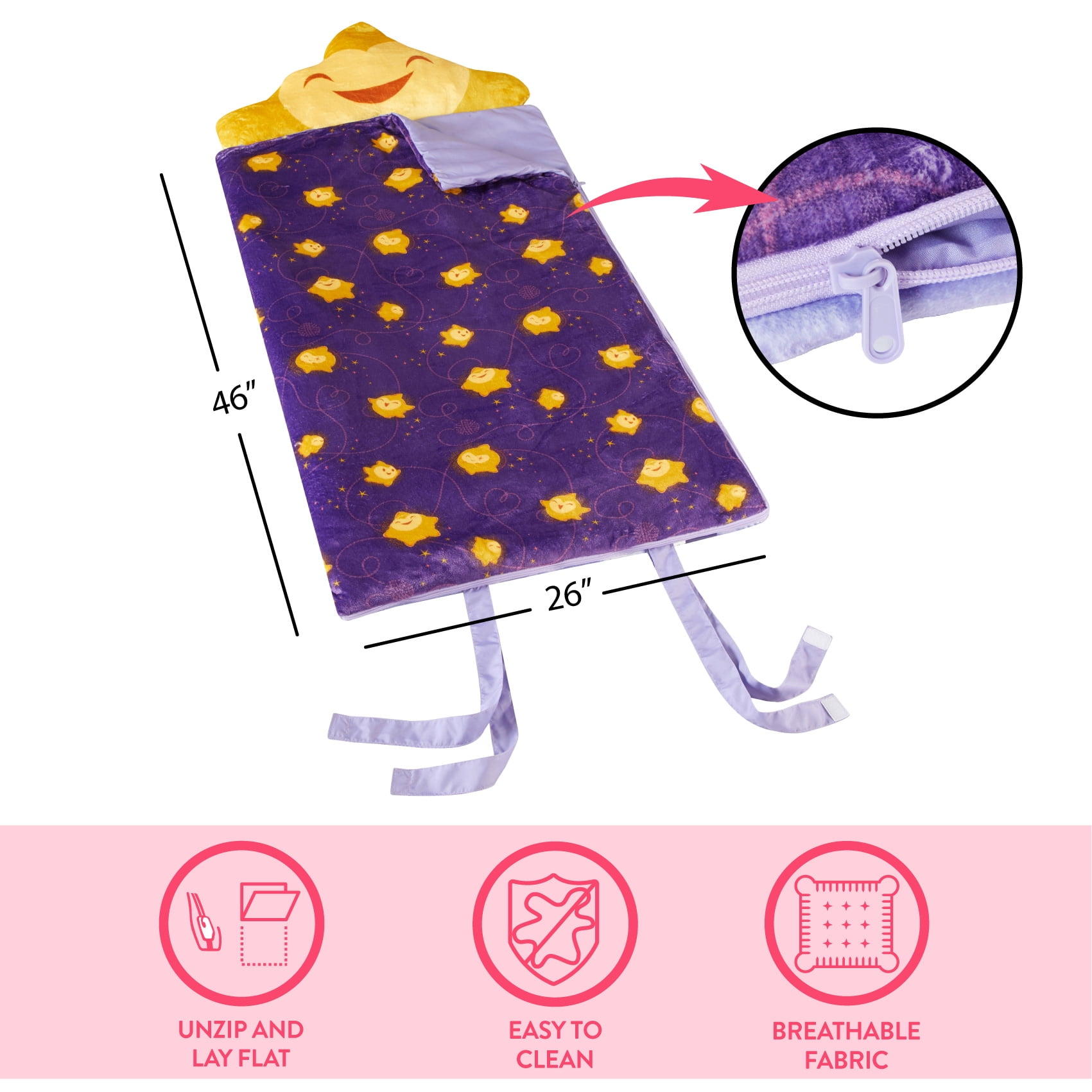 Disney Wish, Kids Faux Fur Figural Slumber Bag