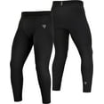 thumbnail image 3 of RDX MMA Thermal Compression Trousers, Leggings, Pants with Base Layers, Gym Workout Quick Cool Dry Tights, Perfect for Athletic Training Boxing Cycling Running Fitness Sports, Home Gym Exercises, 3 of 5