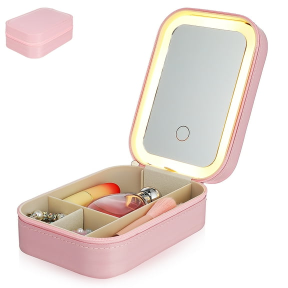 Toyandona Adjustable Light Makeup Box with Mirror for Makeup Application