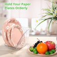 thumbnail image 3 of 4PCS Paper Plate Holders, Plastic Dinner Plate Organizers, Dish Drainer Paper Plate Dispenser, Plate Organizers for Kitchen Cabinets Plate, Kitchen Storage Racks Dish Cradle for Countertop, 3 of 6