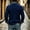 Blue, variant on MexChoioe Mens Fall Casual Knit Cardigan Lapel Collar Denim Spliced Open Front Design Loose Cut Daily Coat for Mens