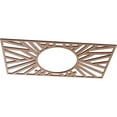 thumbnail image 2 of Ekena Millwork 24" W x 12" H x 8 7/8" ID x 1/4" T Hoover Wood Fretwork Pierced Ceiling Medallion, Wood, 2 of 3