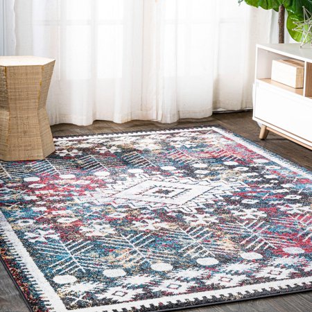 JONATHAN Y MODERN PERSIAN Dhiya Distressed Kilim Area Rug 8 x 10 Multi