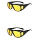 thumbnail image 3 of Naiovety Las gafas de visión nocturna ABS conducen de forma segura incluso en condiciones de poca luz. Amarillo 2Conjunto, 3 of 6