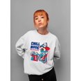 thumbnail image 2 of Chill Mode Activated - Fun ICEE Polar-Bear Graphic Sweatshirt Women's, 2 of 4