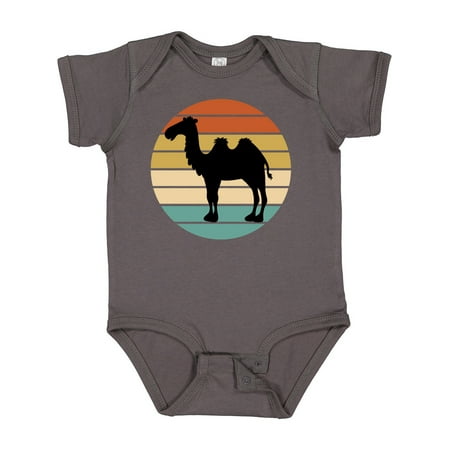 

Inktastic Camel Silhouette Retro Sunset Gift Baby Boy or Baby Girl Bodysuit