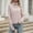 Pink, variant on Women's Embellished Pullover Sweater Round Neck Casual Comfort for Everyday Wear