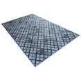 thumbnail image 2 of Faux Cowhide Contemporary Area Rug 6x9 Patchwork All Squared Away Polyester Rug With Cotton-Canvas Backing, 2 of 5