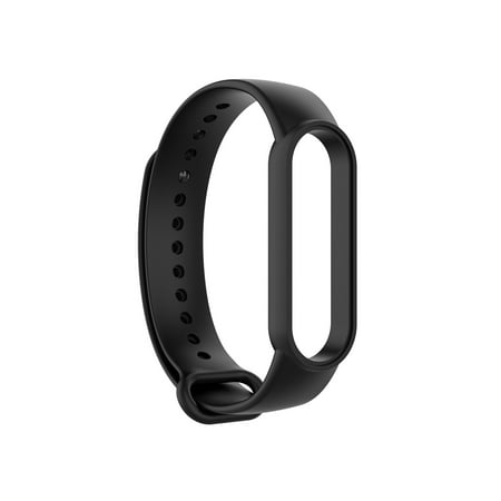 SQUARE CARMEN Breathable Strap For Xiaomi Mi Band 5 5NFC 6 6NFC Smart Watch Wrist Bracelet, Black