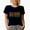 Navy Blue, variant on Milk Maker, Dairy Farmer or Breastfeeding Mom, Groovy Retro Wavy Text Merch Gift, Black T-Shirt, XL