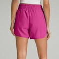 thumbnail image 7 of Athletic Shorts Women Knit Waistband Workout Running Above Knee Shorts Hot Pink S, 7 of 7