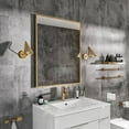 thumbnail image 5 of eviva  Gold 24" x 30" Rectangular Gold Metal Framed Mirror, 5 of 13