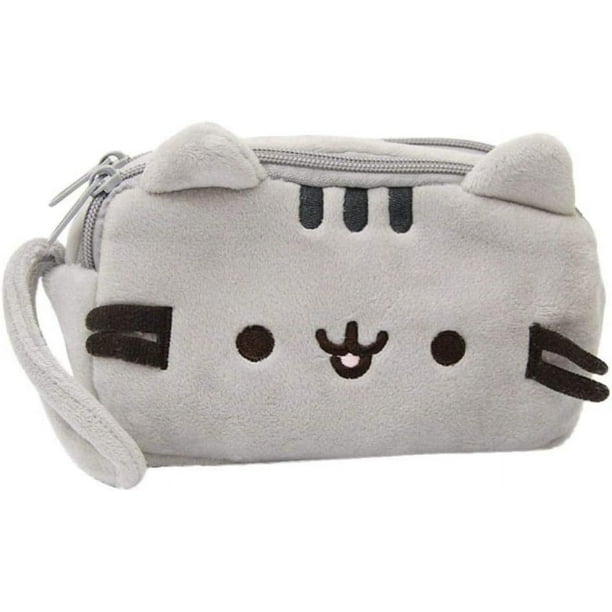 NICI Estuche Para Lápices Gato 25cm Blanco - Estuche De Peluche Para Niñas Y Mujeres, Bolsa Para El Colegio, La Oficina O Cosméticos, Suave Bolsa De Peluche