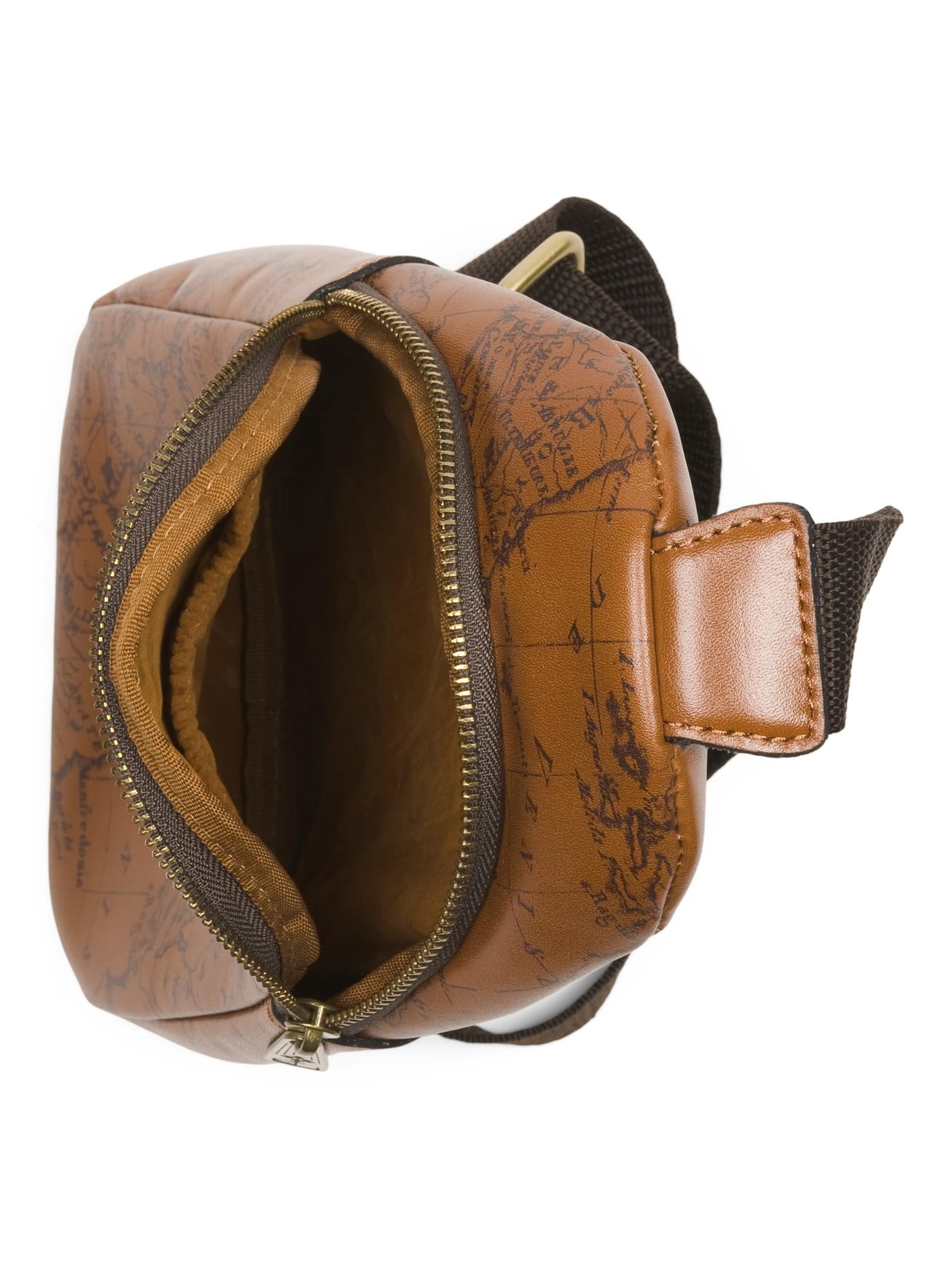 COPY - NWT PATRICIA NASH MARISOL OLIVE Floral SLING CROSSBODY Bag Patricia Nash Marisol Leather Sling Bag, Signature Map Print  main image 3