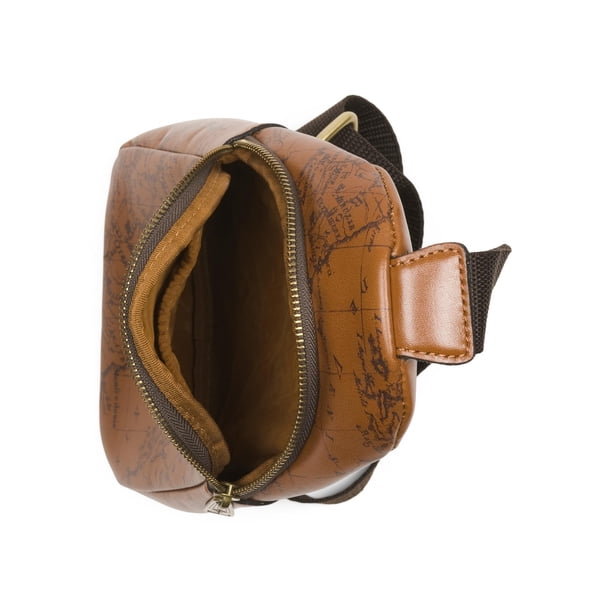 Patricia Nash Marisol Leather Sling Bag, Signature Map Print  display picture 3