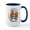 White/Navy Inside, variant on CafePress - CKCS Blenheim IAAM Large Mug - 15 oz Ceramic Large White Novelty Mug