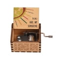 thumbnail image 3 of Cajas musicales Caja de música de madera vintage Tamaño de la palma de la mano Caja de madera con manivela Caja de música Hermoso dispositivo musical de madera tallada con melodía Eres mi sol para mam Abanopi  Cajas musicales, 3 of 6