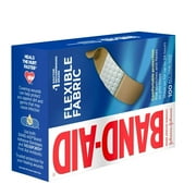 Band-Aid Adhesive Bandages, Flexible Fabric, All One Size 1 X 3 , 100 Count Pack of 2