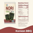 thumbnail image 3 of Seasoned Seaweed Snacks Sheets – Organic Korean BBQ Flavor 24 Individual Packs Roasted Crispy Premium 100% Natural Laver Kim Nori 4g 0.14 Ounce 김 のり 海苔 紫菜, 3 of 5