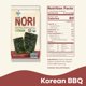 thumbnail image 3 of Seasoned Seaweed Snacks Sheets – Organic Sea Salt Flavor 12 Individual Packs Roasted Crispy Premium 100% Natural Laver Kim Nori 4g 0.14 Ounce 김 のり 海苔 紫菜, 3 of 5