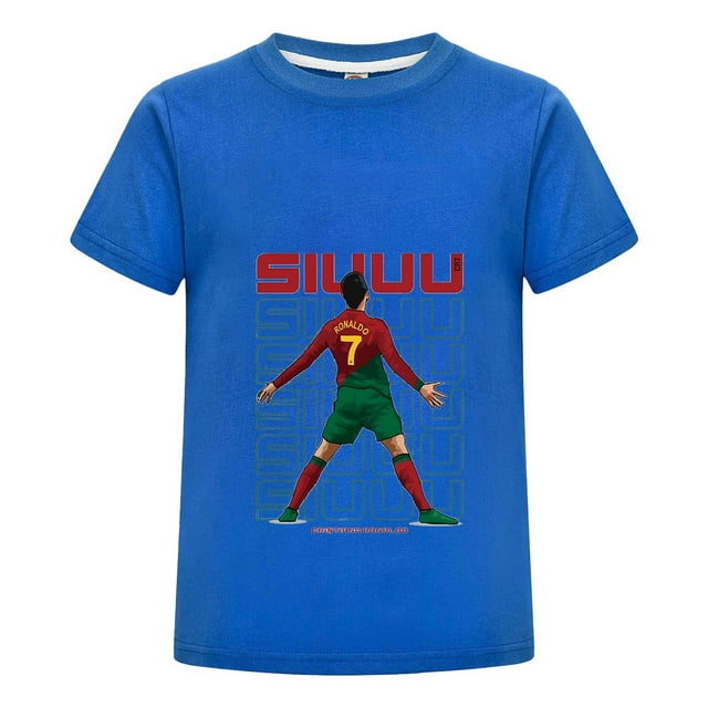 Camiseta Verano Niño CR7 | Estampado Ronaldo Ropa de Futbol