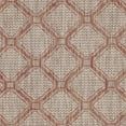 thumbnail image 5 of SAFAVIEH Courtyard Maksim Geometric Bordered Indoor/Outdoor Runner, 2'3" x 12', Red/Beige, 5 of 6