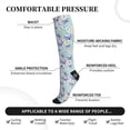 thumbnail image 3 of Bixox Colorful Butterfly Print Compression Socks,Compression Socks Women & Men Circulation for Medical,Running,Athletic, 3 of 7