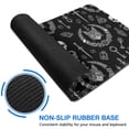 thumbnail image 6 of Long Mouse Pads for Desk,Black White Gothic Cat Skull Key Pattern Desk Mats on Top Of Desks, Desk Mouse Pad Extra Large with 3mm Non-Slip Base and Stitched Edge for Gaming,Office,Work,Home 31.5"x11.8", 6 of 6