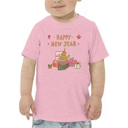 

Happy New Year Cat W Presents T-Shirt Toddler -Image by Shutterstock 5 Toddler