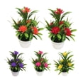 thumbnail image 2 of opvise Artificial Fake Lotus Flower Potted Plant Bonsai Mothers Day Mothers Day Decor Pink, 2 of 8