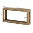 thumbnail image 2 of 63" Modern Rectangular Console Table with Open Shelf, MDF Wood Grain Entryway Table for Hallway or Living Room, 2 of 7