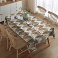 thumbnail image 2 of Colorful Geometric Chevron Pattern Rectangle Tablecloth 60"x84",Waterproof Polyester Rectangle Table Cloth, Wipeable Spillproof Polyester Tablecloth for Dining, Camping, Indoor and Outdoor, 2 of 5