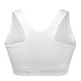 thumbnail image 3 of Women's Zip Front Sports Bra Wireless Bra Active Yoga Tank Top Racerback Sports Bra, 3 of 6