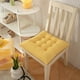 thumbnail image 3 of Cojín de asiento de Chenille grueso Amarillo, cojín de asiento de comedor de grano de maíz, 3 of 5