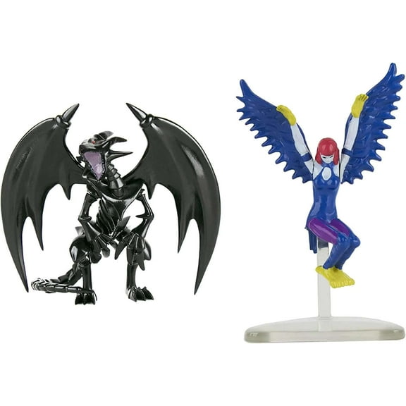 YuGiOh Red-Eyes Black Dragon & Harpie Lady Figure 2-Pack