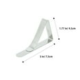thumbnail image 3 of ionze Tools Tablecloth Clips 30 Packs Clips Flexible Stainless Steel Table Cloth Cover Clamps Table Cloth Holders Ideal for Picnics Graduation Party House Tools Set （Silver）, 3 of 5