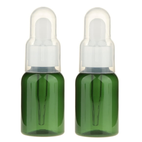 2 Pienzas Cuentagotas Botella Contenedor Gotero Pipeta Vacía Botellas Muestra para Aceite Esencial 35ML jinwen Botella recargable
