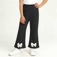 thumbnail image 5 of Rvasteizo Kids Pants Solid Bow Flare Side Pockets Elastic Waist Loose Comfy Full Length Casual Outer Pant for 1 to 15 Years, 5 of 5