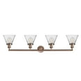 thumbnail image 5 of Innovations Lighting  Cone 4 Light 44" Bath Vanity Light Clear/Polished Chrome, 5 of 5