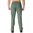 thumbnail image 2 of Pantalones impermeables de senderismo MOURCE para hombre con 8 bolsillos - Verde, 2 of 8