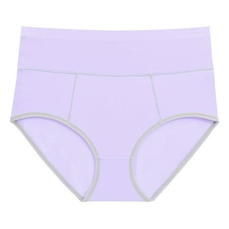 

High Waisted Cotton Underwear Seamless for Women Stretch briefs Panties 3 Pack Soft Full Breathable Briefs