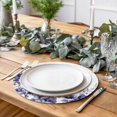 thumbnail image 2 of Purple Blooms Floral Round 13 Inch Placemats Set of 2, Farmhouse Spring Flowers Botanical HeatResistant Non Slip Place Mats for Dining Table, Wipeable Braided Kitchen Table Mats for Housewarming, 2 of 9