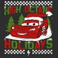 thumbnail image 2 of Men's Cars Lightning McQueen High Octane Holidays  Graphic Tee Charcoal Large, 2 of 5
