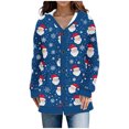 thumbnail image 2 of LOVZFMLL Cardigan pour Femmes Décontracté Imprimé de Noël Cardigan Tricoté Veste à Boutons, 2 of 6